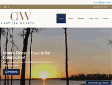 Tablet Screenshot of cadwellwealth.com